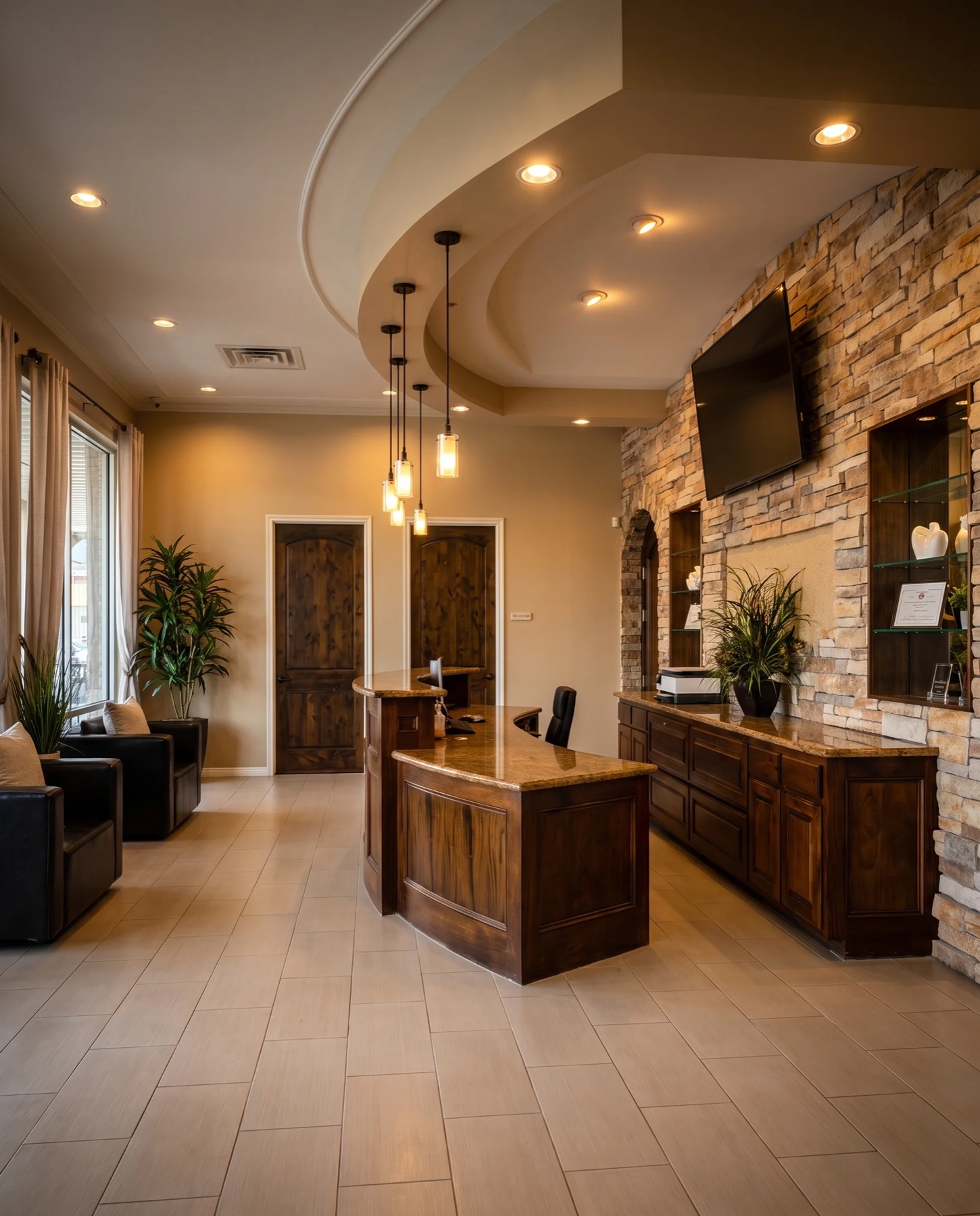 Texans Skin reception and waiting area, Spring TX